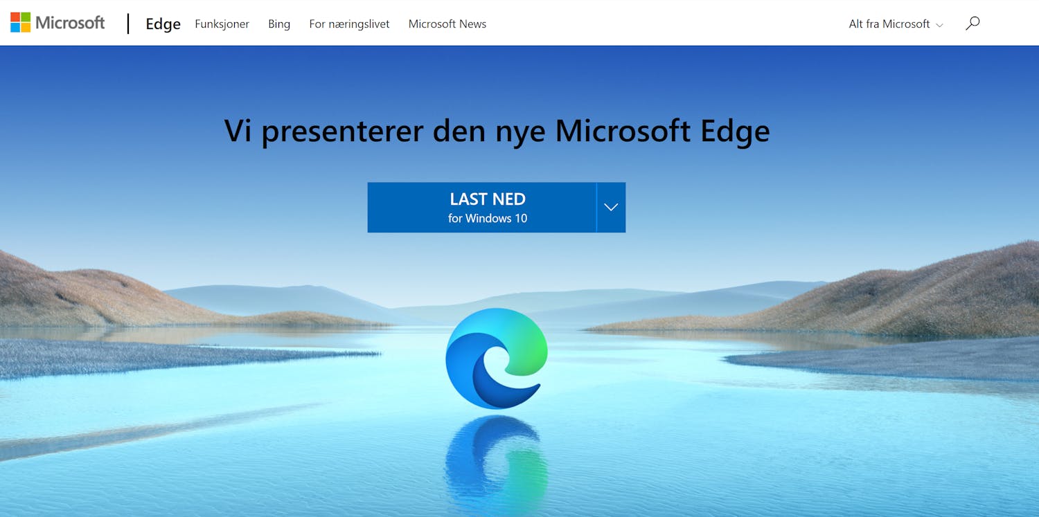 Trinn 2 Last ned Microsoft Edge til Windows 10